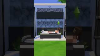 Modern Bathroom with Waterfalls (No MODS/CC) | The Sims 4 | #shorts #thesims4