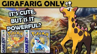 Can I Beat Pokemon Gold With Only a Girafarig? - Pokemon Gold Challenge