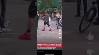 Debby @ Dundas Square RIP 🕊🥰.  #Debbygang #dundassquare #toronto #6ixbuzz #Torontovids