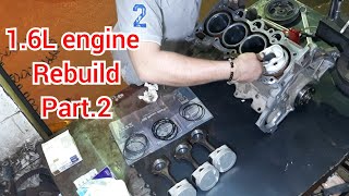 Hyundai Elantra HD 2010, 1.6L engine Rebuild | Part.2 _ عمرة محرك سيارة هيونداي 2010 الجزء الثاني#2