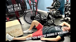 GARAGE GYM ASSAULT BIKE WORKOUT | Are you Doing it Wrong??