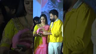 Biggboss Siva Balaji with his wife Madhumita spotted at Rocking Rakesh movie pre release 😍