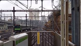 E235系0番台トウ44編成　田端駅発車　20240225 134503