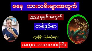 စနေ  သားသမီးများအတွက် 2023ခုနှစ် တစ်နှစ်စာထူးခြားဖြစ်စဉ်ဟောစာတမ်းကြီး#ဆရာကျော်ဇင်ဟိန်း #tarot