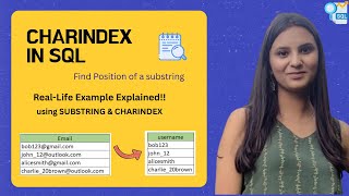 CHARINDEX Function In SQL Server | CHARINDEX + SUBSTRING | Explained With Real-Life Example | Part 9