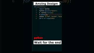 Graphic Design π― by python turtle part 2 || python programming