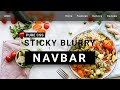 Sticky Blurry Navbar Using HTML CSS | No Javascript Required