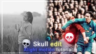 full skull edit in alight motion| how to make skull edit|💀