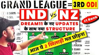 India vs Newzealand 3rd ODI Dream11 Team Prediction | Ind vs Nz Dream11 Prediction of Today Match