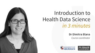 Introduction to Health Data Science in 3 minutes