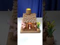 how to destroying a mini diy hut clay house 🏠 🙏👉❤️☺️ diy house craft home clayart shorts