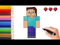 How to Draw Minecraft | Very Easy Minecraft Steve Drawing