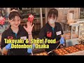 Banyak Takoyaki & Street Food di Dotonbori, Osaka | Japan