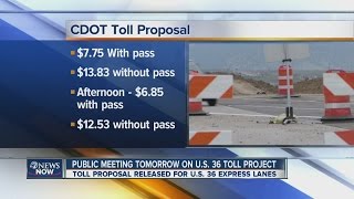 CDOT toll proposal for Highway 36 express lanes