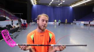 Rasmus Sundstedt presenterar Salming Q3 X-shaft KickZone m Q2 blad