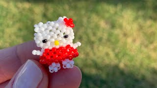 DIY 3D Beaded Hello Kitty Tutorial | Step-by-Step Guide