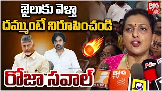 చంద్రబాబు, పవన్ కళ్యాణ్ కు రోజా సవాల్ | Roja Reacts On Corruption Allegations | BIG TV