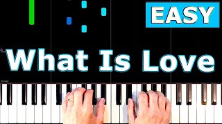 Haddaway - What Is Love - Piano Tutorial Easy - [Sheet Music]