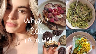 WHAT I EAT IN A WEEK- eating what i want, intuitive, healthy and realistic