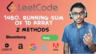 LeetCode - 1480. Running Sum of 1d Array | Day 3 May Challenge