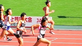 2010ジュニアオリンピック B女子 100m予選5組 2010 10 23