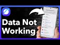 How To Fix Mobile Data Not Working On Android Phone