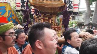 湯島天満宮（湯島天神）　例大祭　天二町会の神輿　連合神輿渡御　２０１６．５．２９