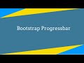 how to use Bootstrap Progress bar