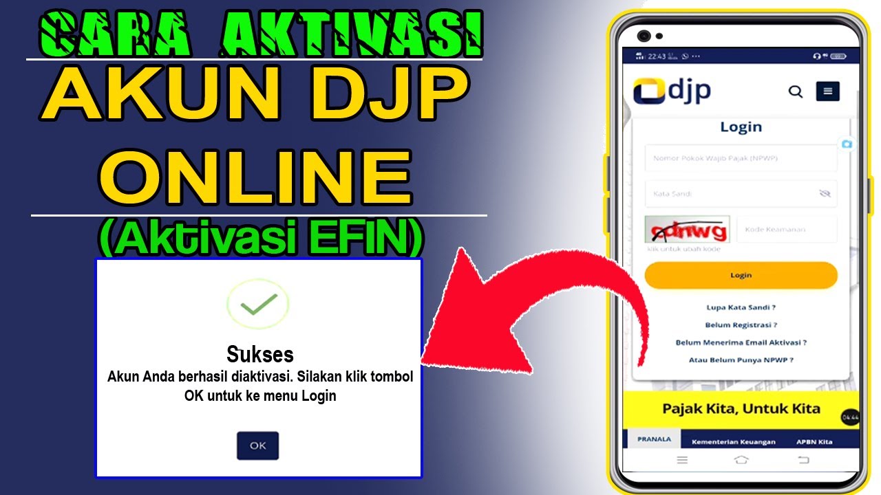 Cara Aktivasi EFIN DJP Online - YouTube