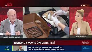 OMÜ Rektörü Prof. Dr. Yavuz Ünal TV100 ekranlarında üniversite adaylarına hitap etti