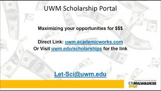 UWM Scholarship Portal Tutorial