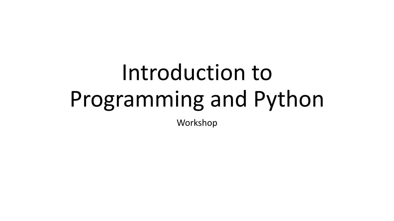 A2 Introduction To Programming And Python Workshop By Afia Afrin