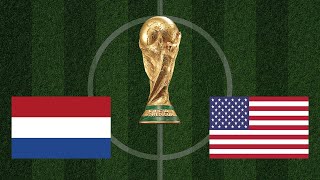 Netherlands vs USA | FIFA Qatar World Cup 2022 | Realistic Simulation | eFootball PES Gameplay