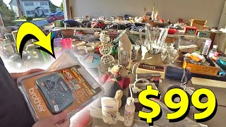 TURNED THIS $4 ITEM INTO $99! Yard Sale Shop Along For eBay Reselling