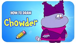 how to draw Chowder step by step easy
