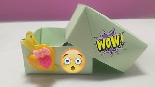 How do you make a folded paper box. only 2 paper box making.