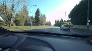 Driving in Vancouver with Vuze XR VR 180 - Stabilization goes haywire after 6:30, very bad at 8:30