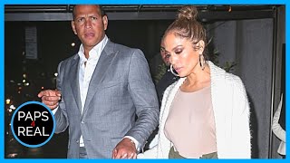 Jlo & ARod hold hands leaving dinner in NYC | Paps4Real