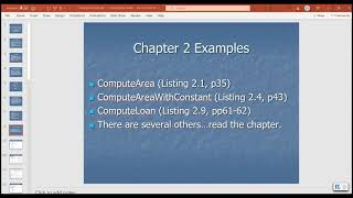Java Video Lecture 3 - Samples from Chapter 2