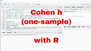 R - Cohen's h (one-sample) - Effect size for binomial test