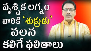 వృశ్చిక లగ్నం వారికి శుక్రుడు వలన కలిగే ఫలితాలు | Shukra Graha Effects on Vrishchika Lagnam| Scorpio