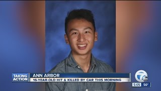 Student struck and killed near Huron High School in Ann Arbor