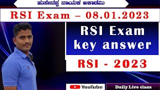 RSI SI Key Answers- 2023  (08/01/2023)