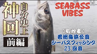 〈23回目 前編 シーバスフィッシング〉初めて東京湾若洲海浜公園で爆釣【東京湾奥初心者釣りデイゲーム】自分史上一番の神回！！ジョルティー炸裂！！コノシロパターン！！