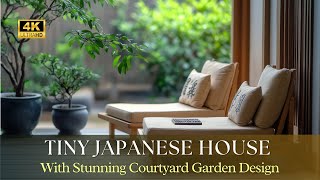 Explore This Minimalist Japanese Retreat Tiny House with Stunning Courtyard Garden Design