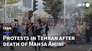 Iranians protest in Tehran after death of Mahsa Amini | AFP