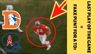 A Walk-Off FAKE PUNT TOUCHDOWN? This Happened | Oilers @ Broncos (1972)