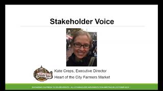 Expanding CalFresh to SSI Recipients All Stakeholder Implementation Meeting #8