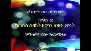 ትምህርት 20 የኢየሱስ ስብከት በወኅኒ ለነበሩ ነፍሳት