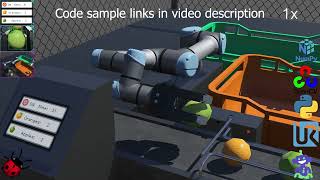 Universal Robot Sample V4 in Webots with PythonOpenCV @cyberboticswebots@UniversalRobotsVideo